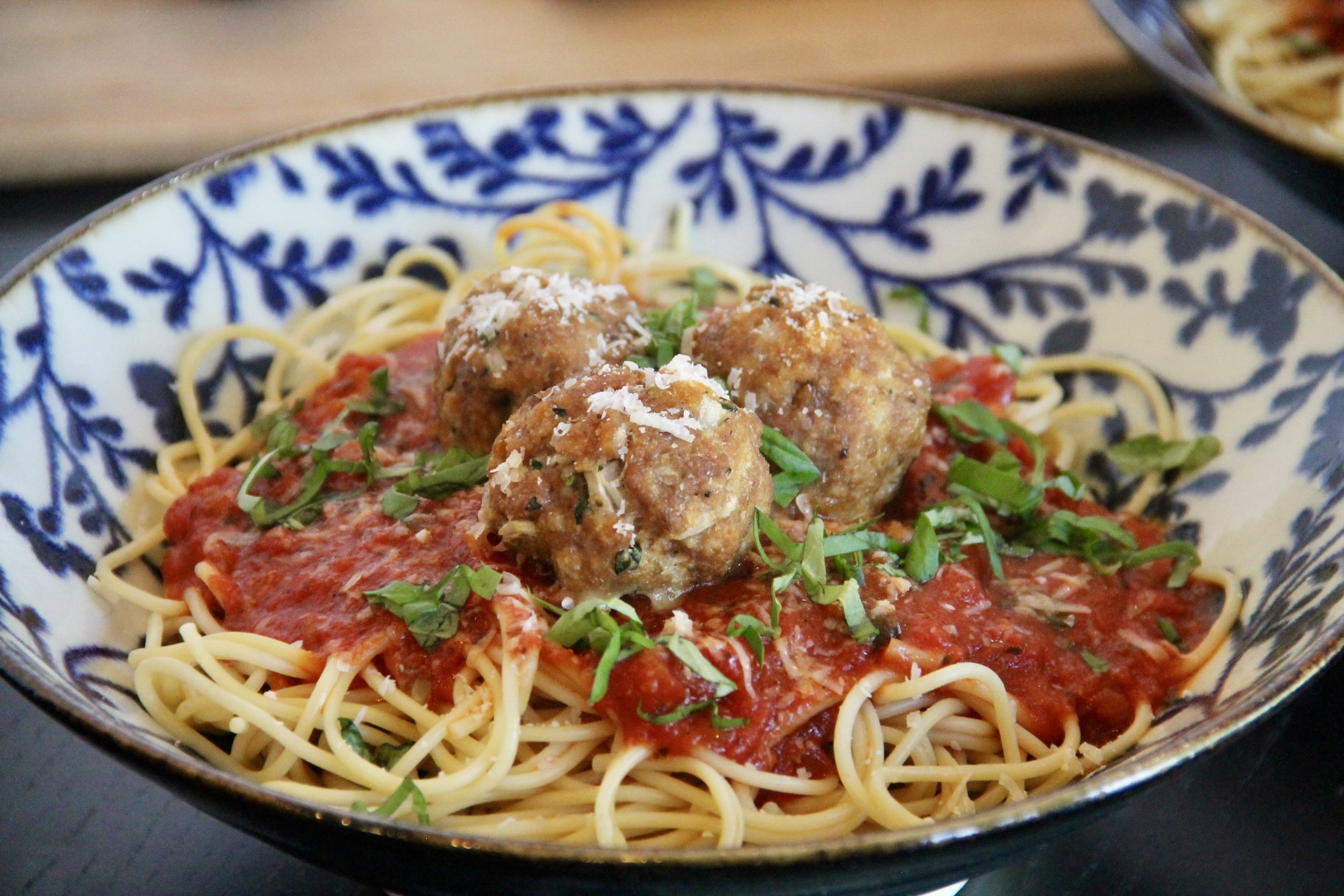 SPAGHETTI WITH TURKEY MEATBALLS