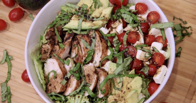 CHICKEN AVOCADO CAPRESE SALAD