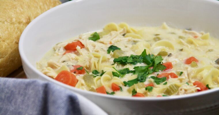 CREAMY CHICKEN NOODLE SOUP