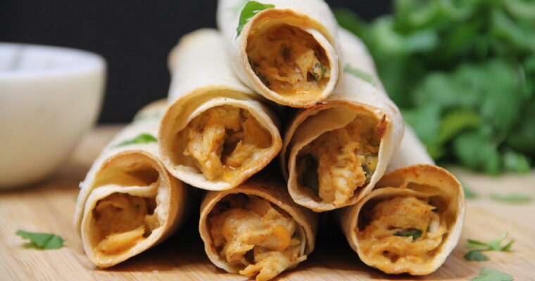 BAKED CREAMY CHICKEN TAQUITOS